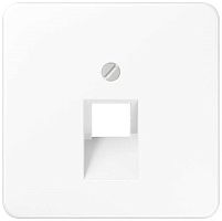 Лицевая панель Jung CD500 для 1-м. розетки RJ11/RJ45 белый картинка